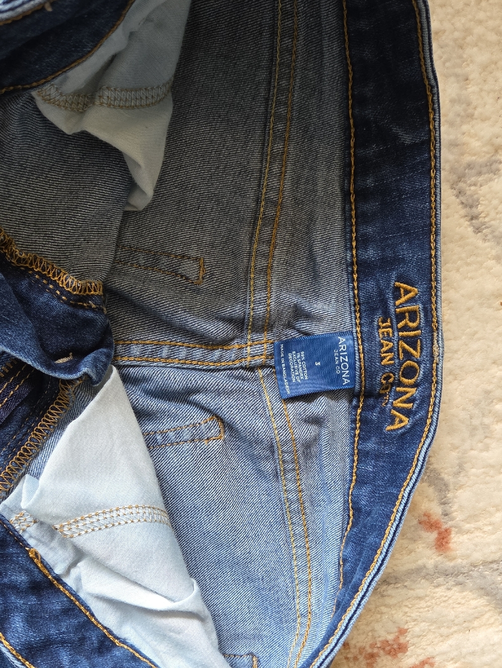 Arizona Mid-Wash Denim Shorts - Picture 3 of 3
